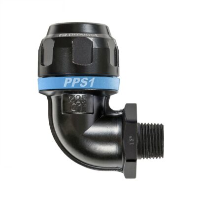 PREVOST PPS1 9CM | Aluminiumrohr-Winkel 90° mit konischem AG