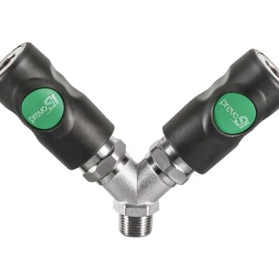 PREVOST ESI 078150 | Y- Verteiler mit konischem Außengewinde und 2 Kupplungen
